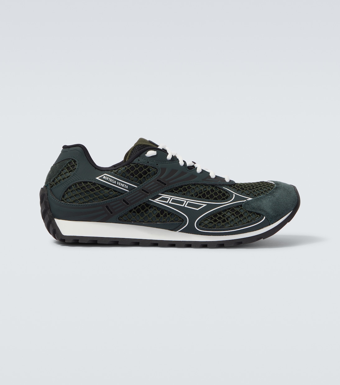Orbit suede-trimmed sneakers | Bottega Veneta
