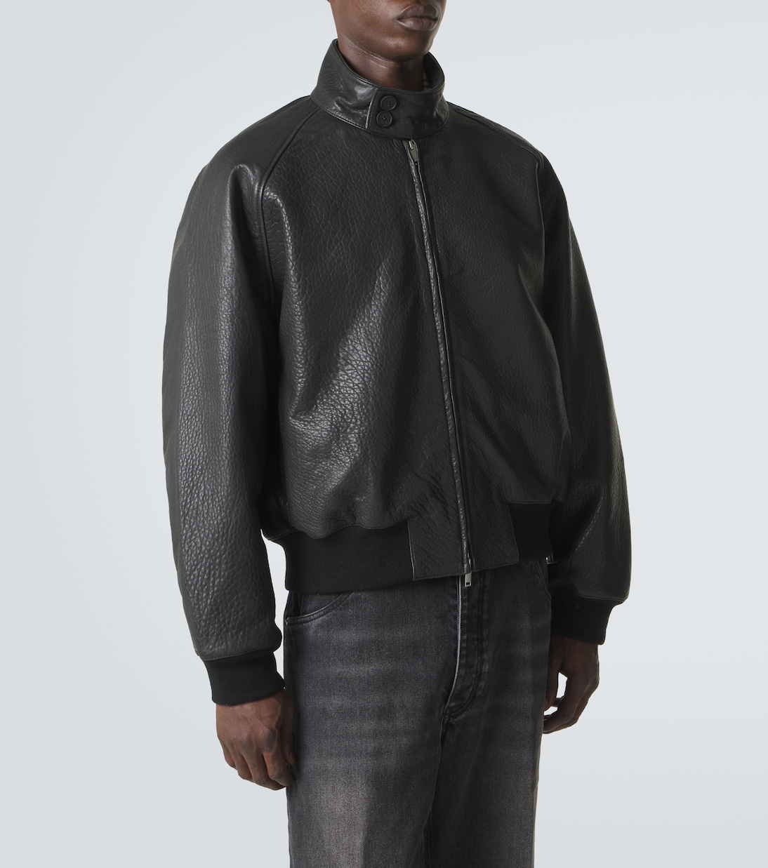 Over leather bomber jacket | Studio Nicholson