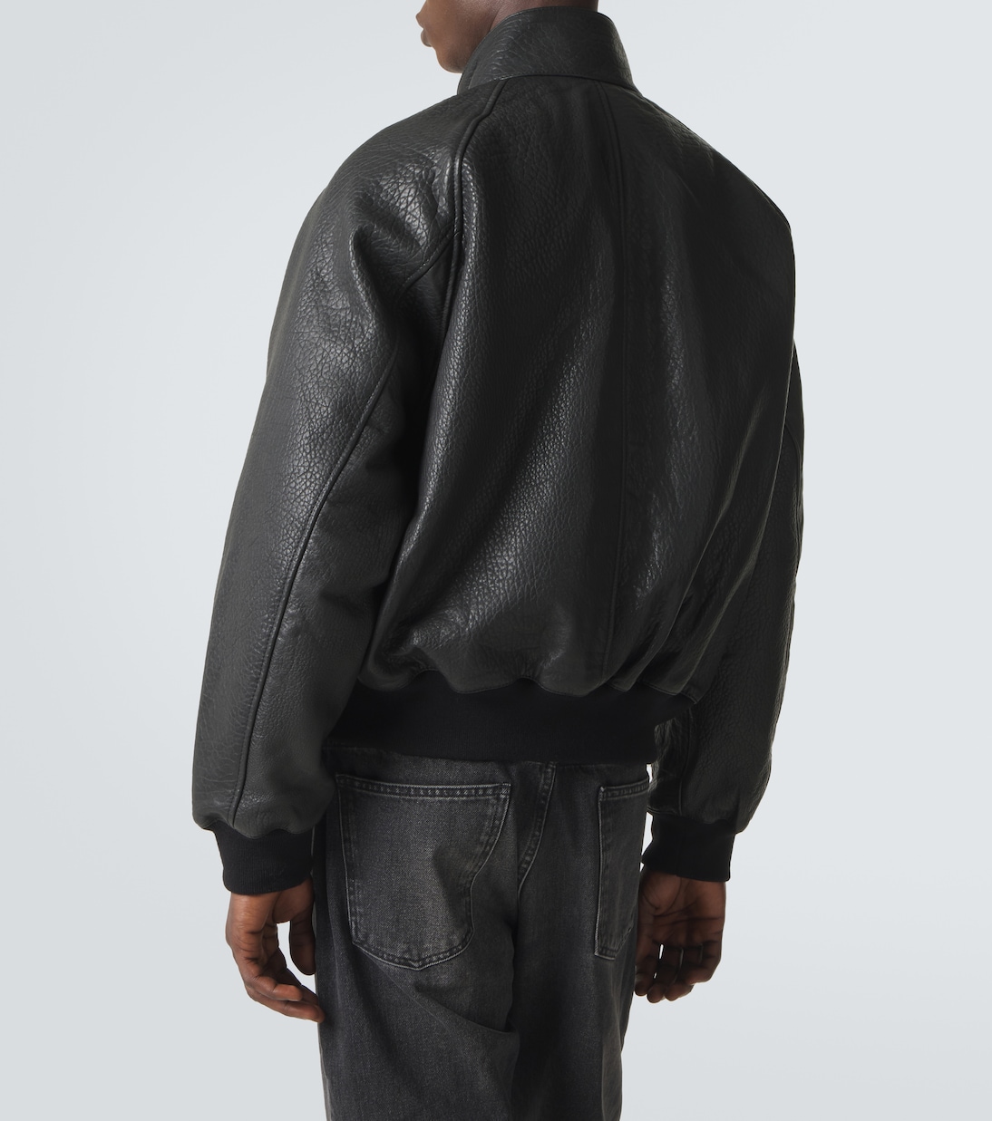 Over leather bomber jacket | Studio Nicholson