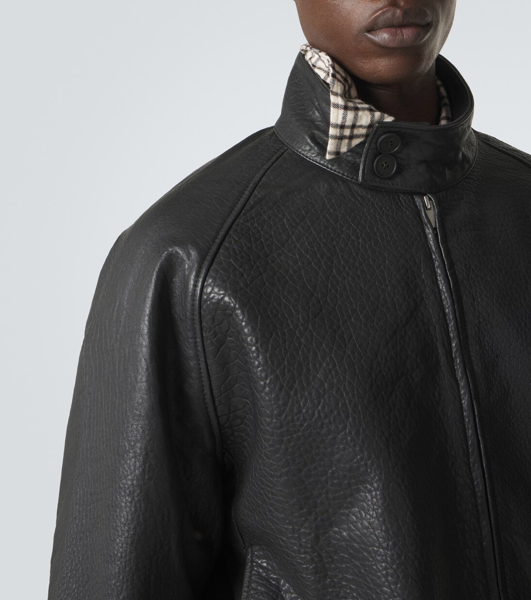 Over leather bomber jacket | Studio Nicholson