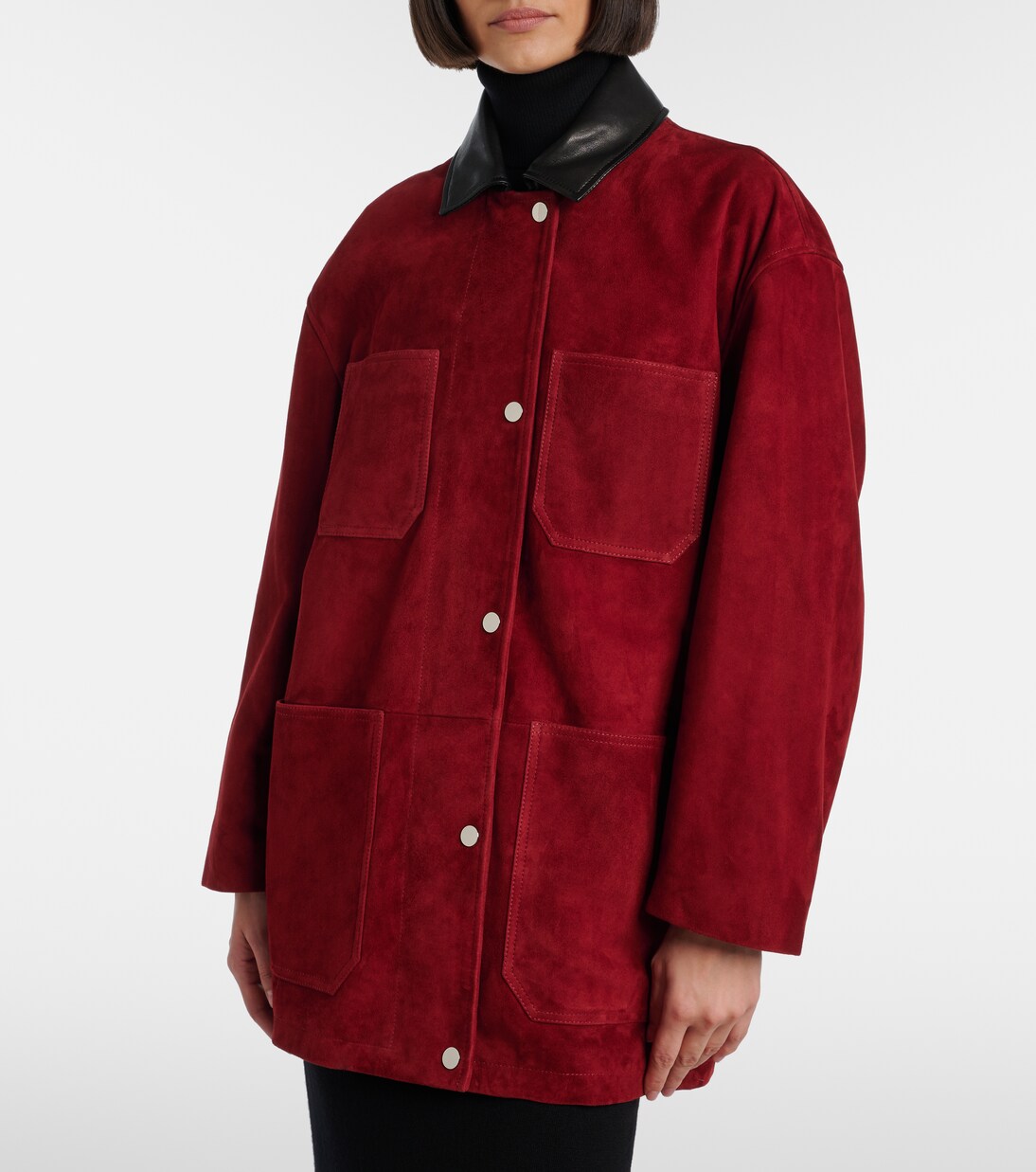 Jacke Barn aus Veloursleder | Nour Hammour