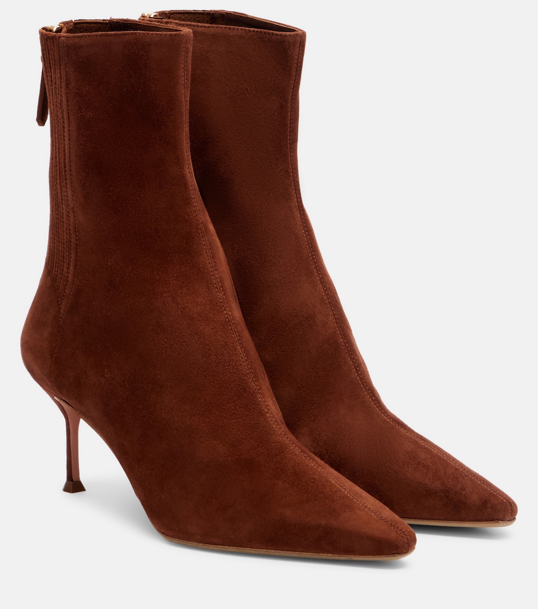 Saint Honoré 65 suede ankle boots | Aquazzura
