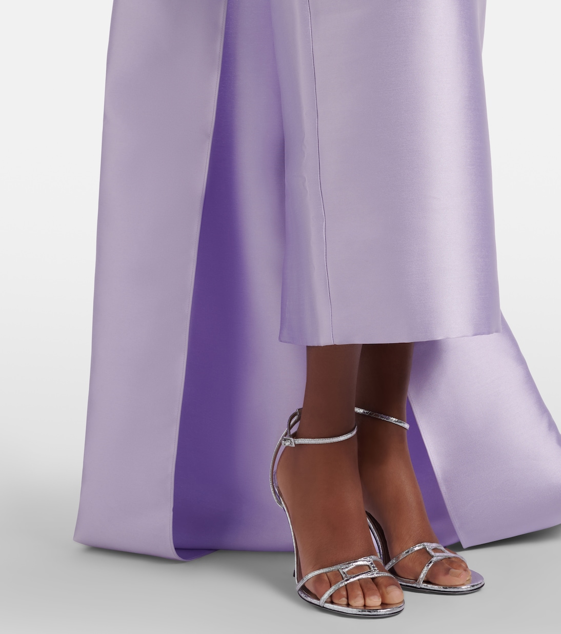 Kiki caped satin corset cocktail dress | Solace London