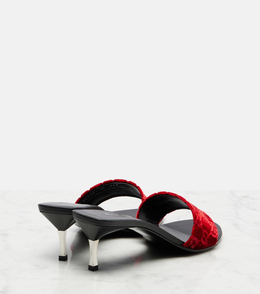 Mules de terciopelo con GG | Gucci