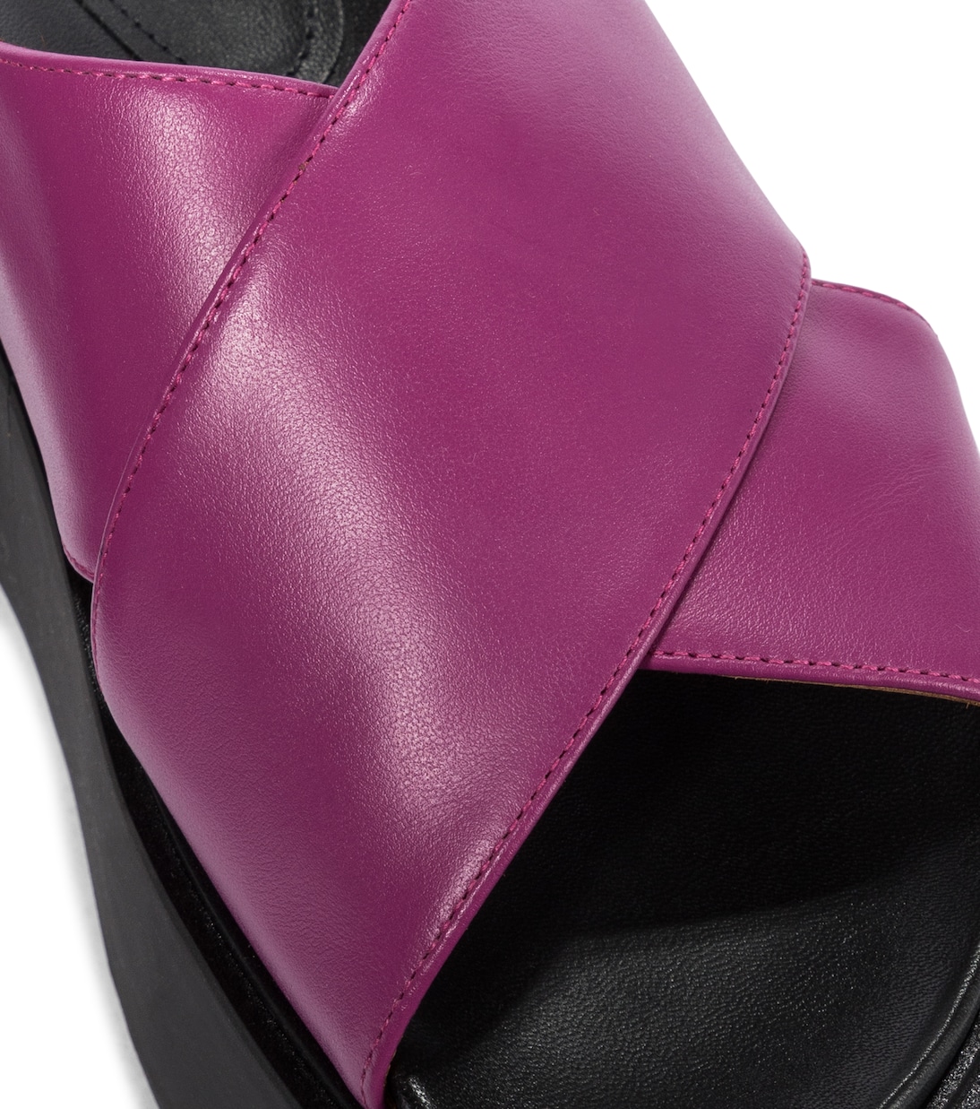 Leather platform slides | Marni