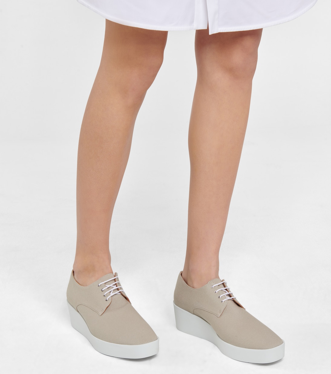 Lindsi platform canvas Derby shoes | Clergerie
