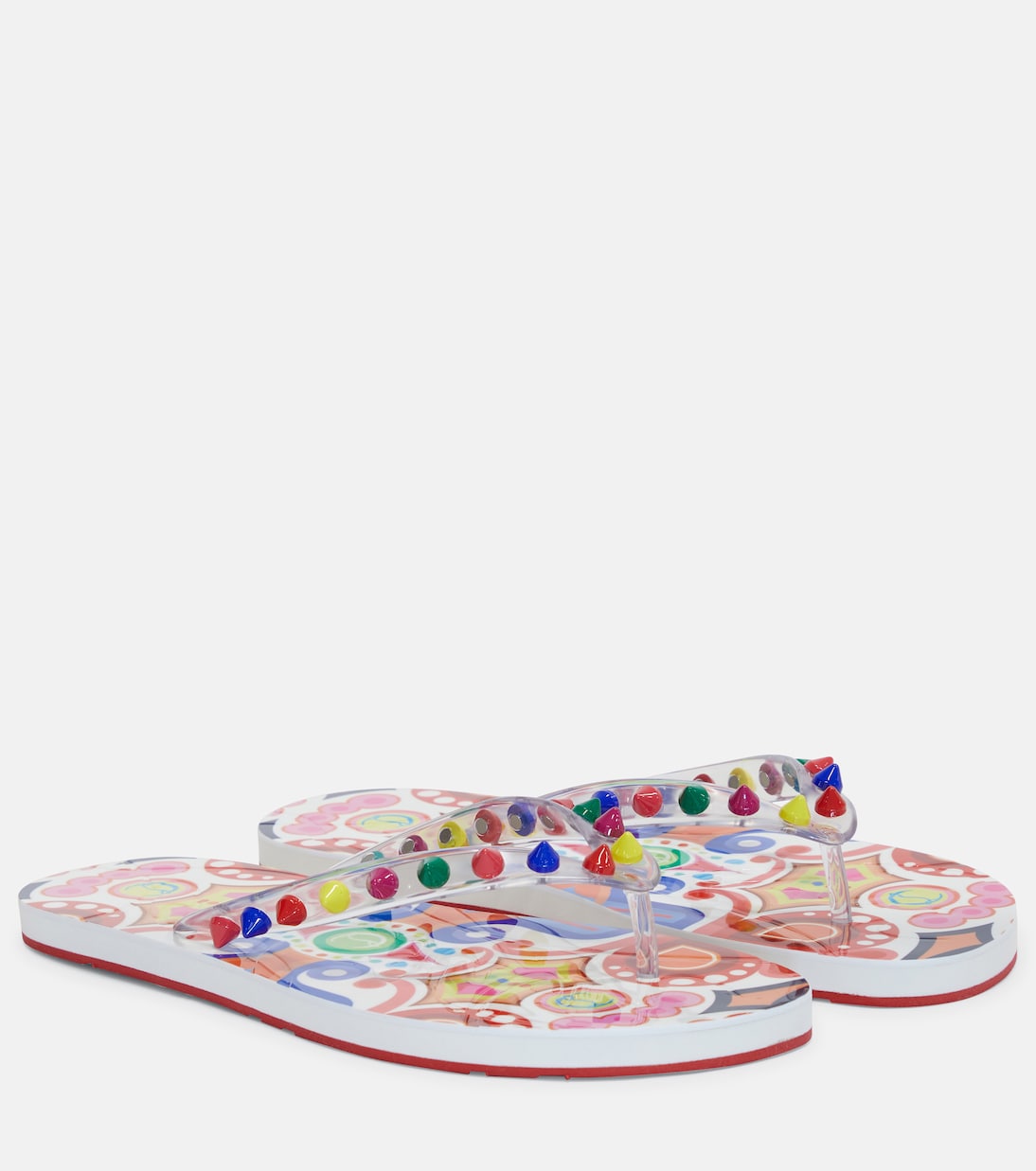 Loubi Flip Spikes thong sandals | Christian Louboutin