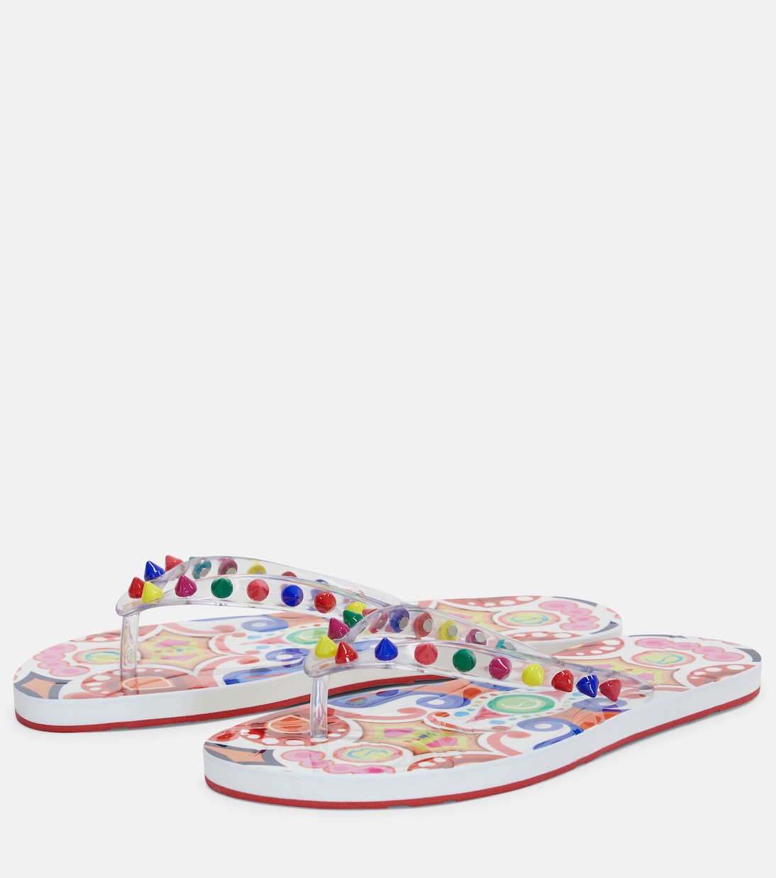 Loubi Flip Spikes thong sandals | Christian Louboutin