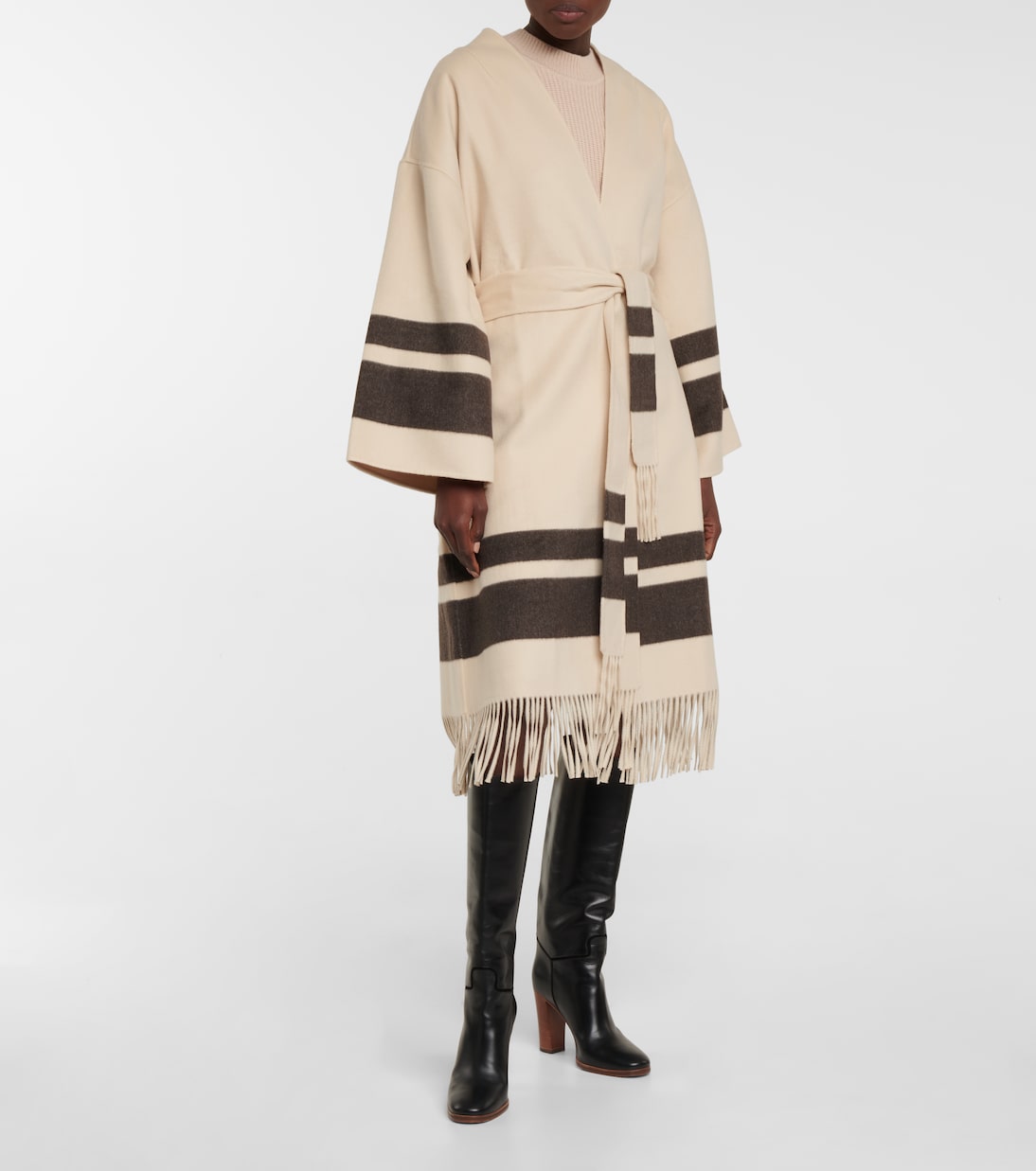 Striped wool coat | Zimmermann