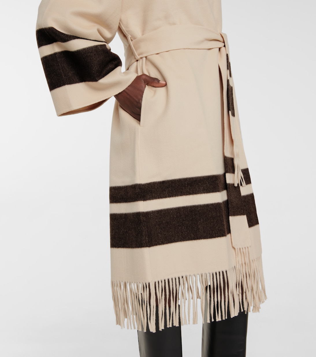 Striped wool coat | Zimmermann