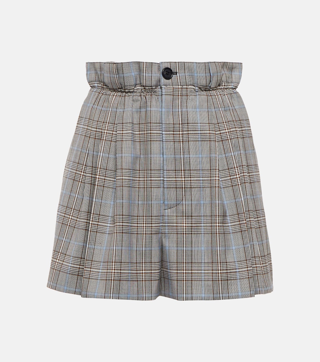 Virgin wool paperbag shorts | Miu Miu
