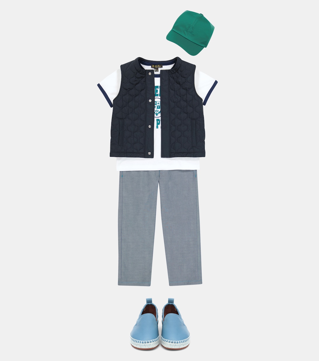 Bedrucktes T-Shirt aus Baumwoll-Jersey | Loro Piana Kids