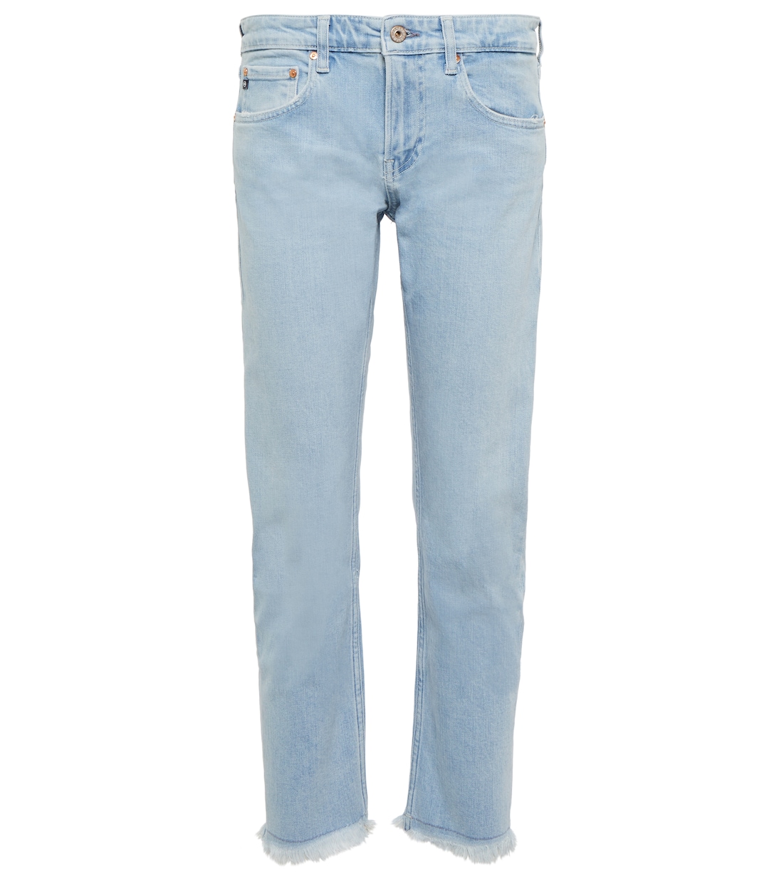 Jeans Girlfriend de tiro medio cropped | AG Jeans
