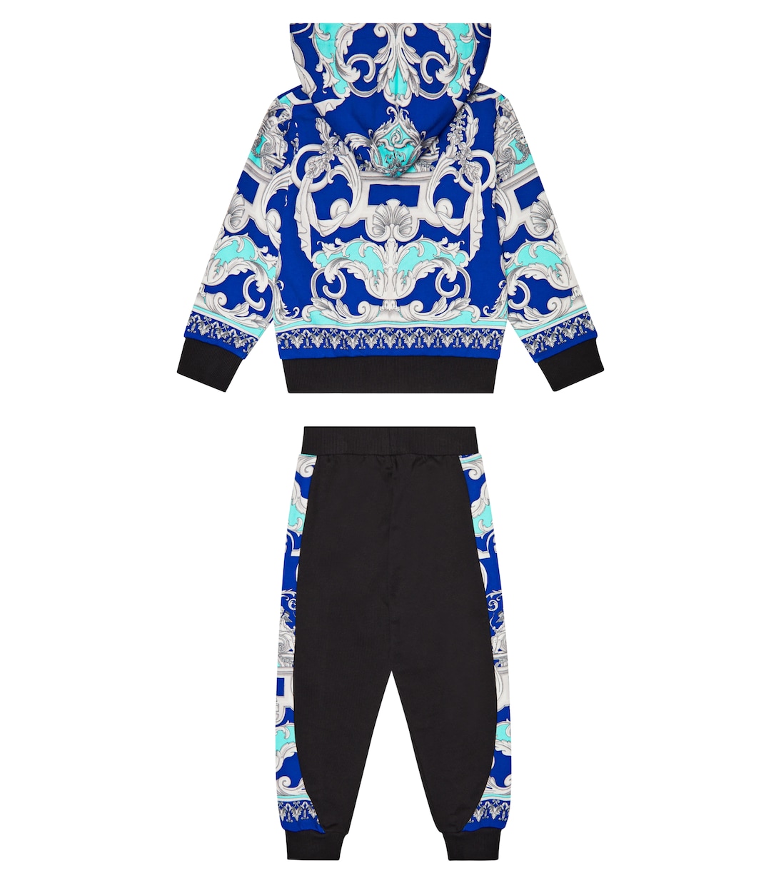 Printed zipped hoodie and sweatpants set | Versace Kids