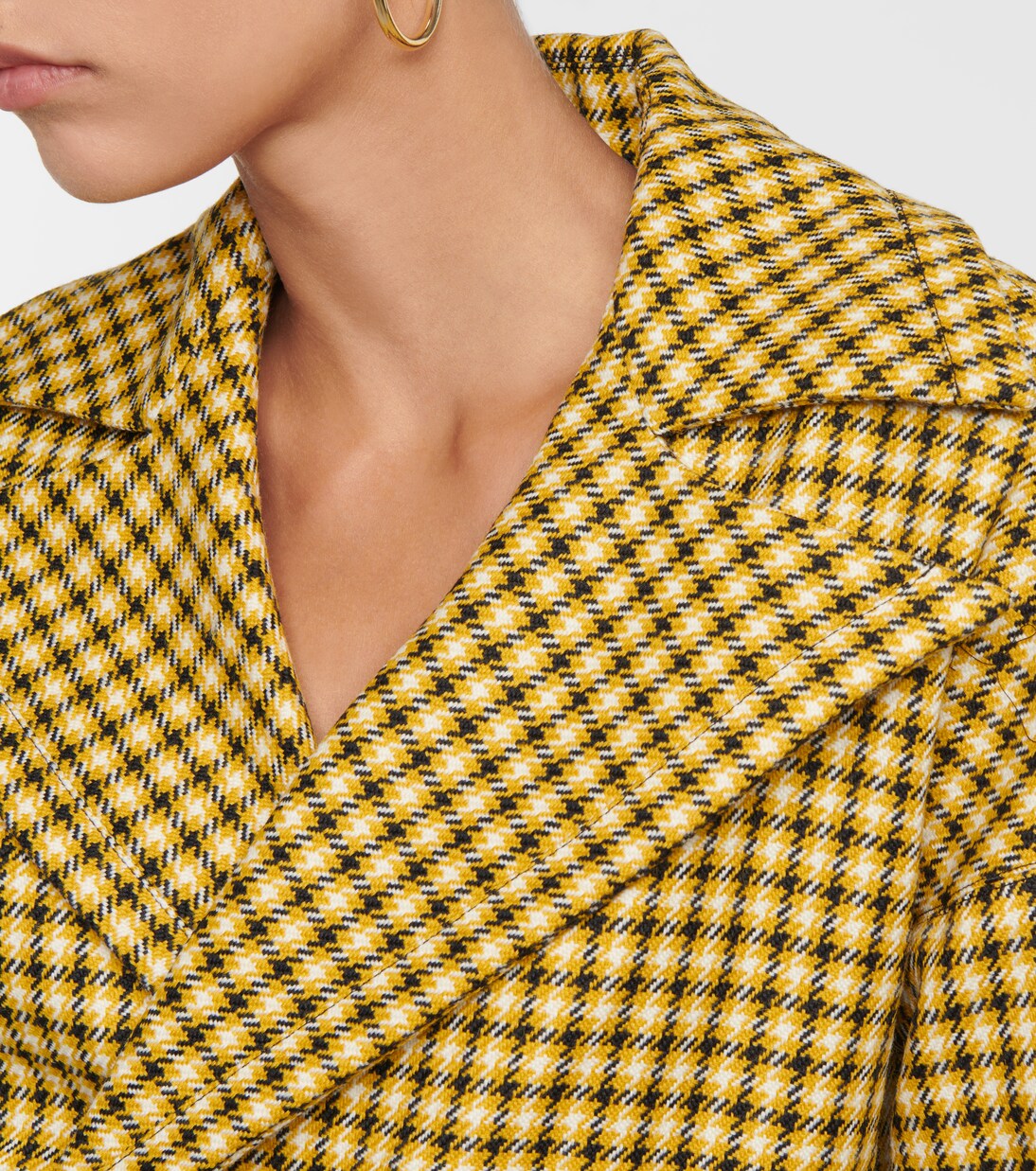 Houndstooth wool blazer | Plan C
