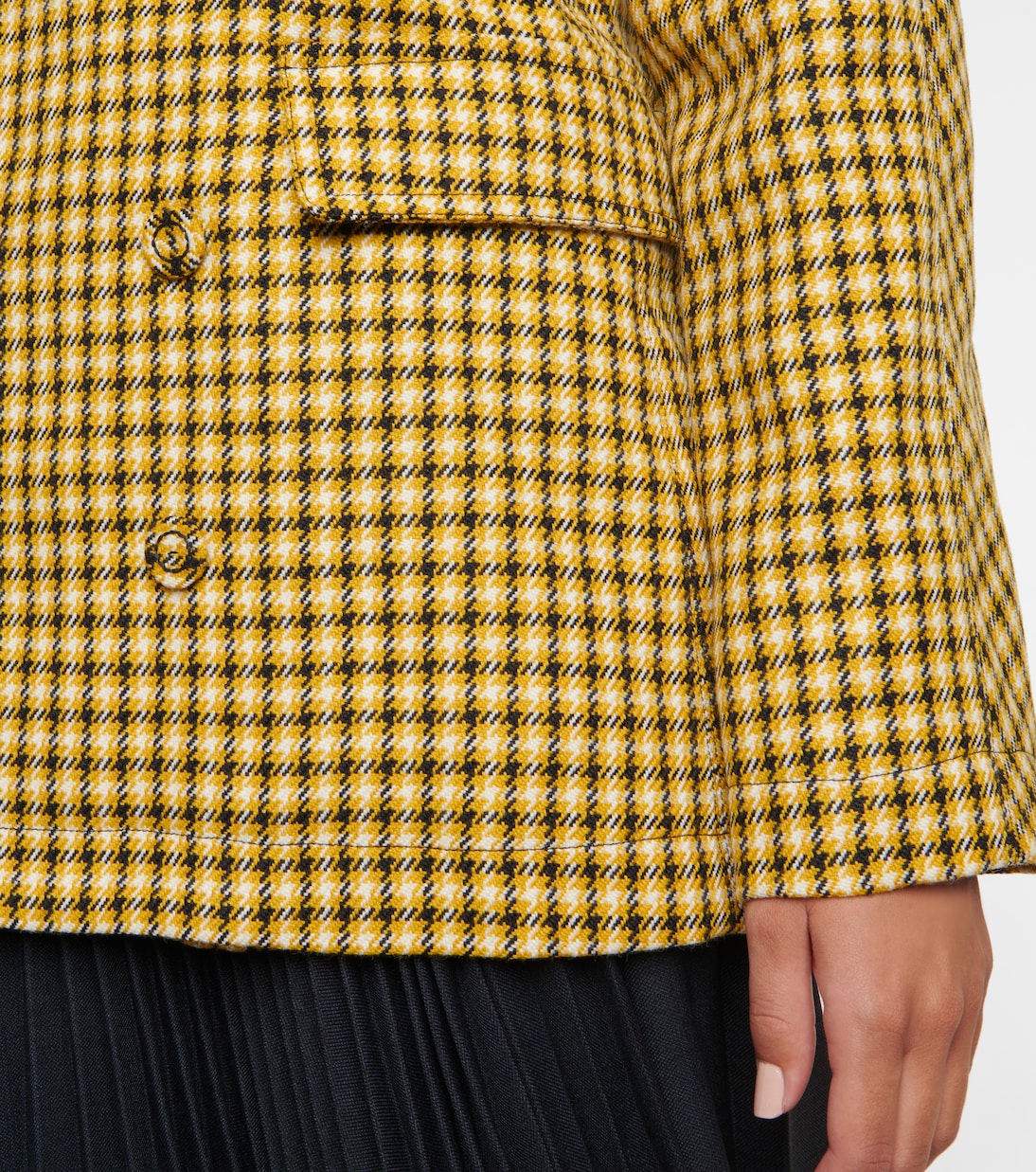 Houndstooth wool blazer | Plan C
