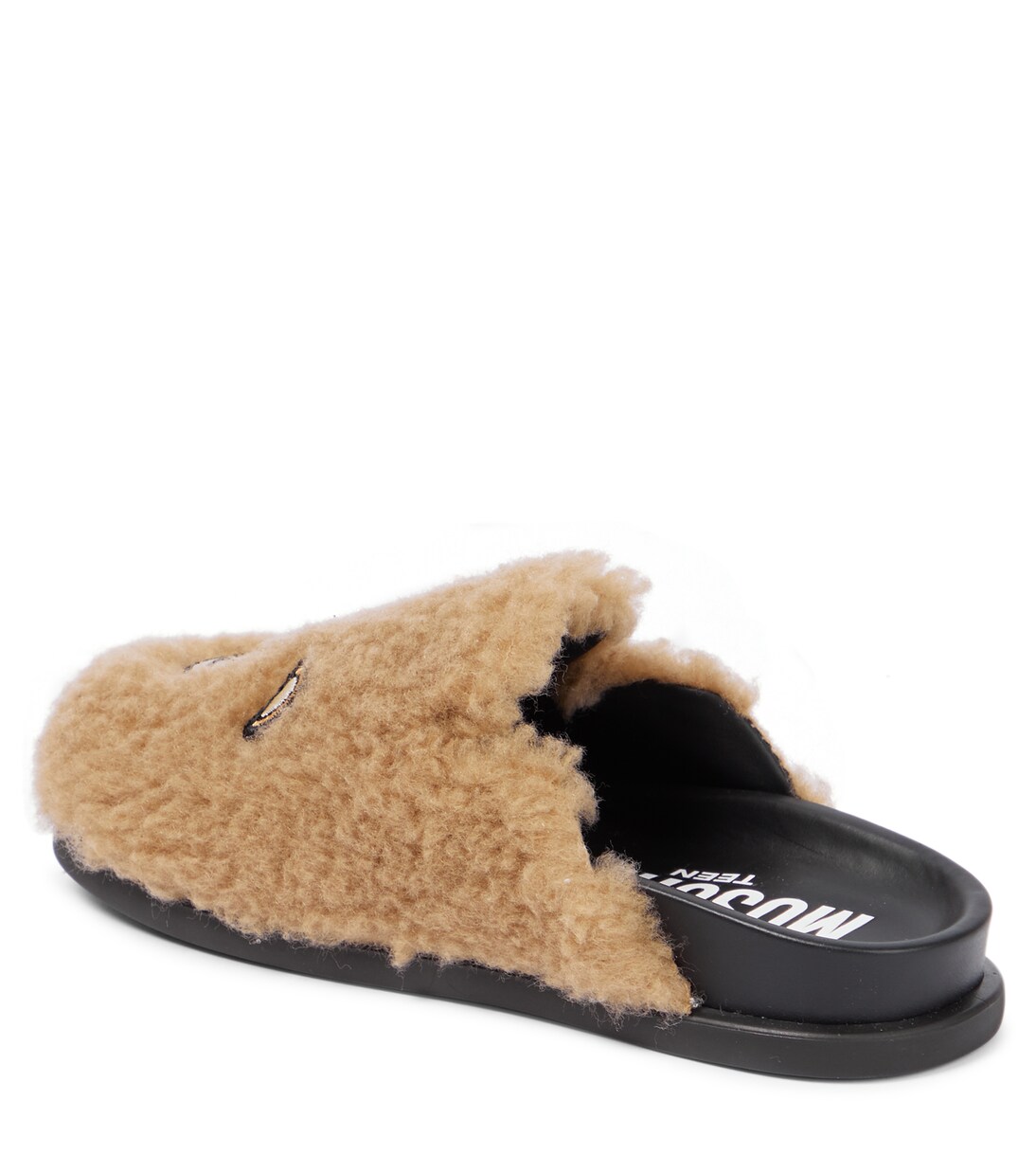 Mules en shearling synthétique | Moschino Kids