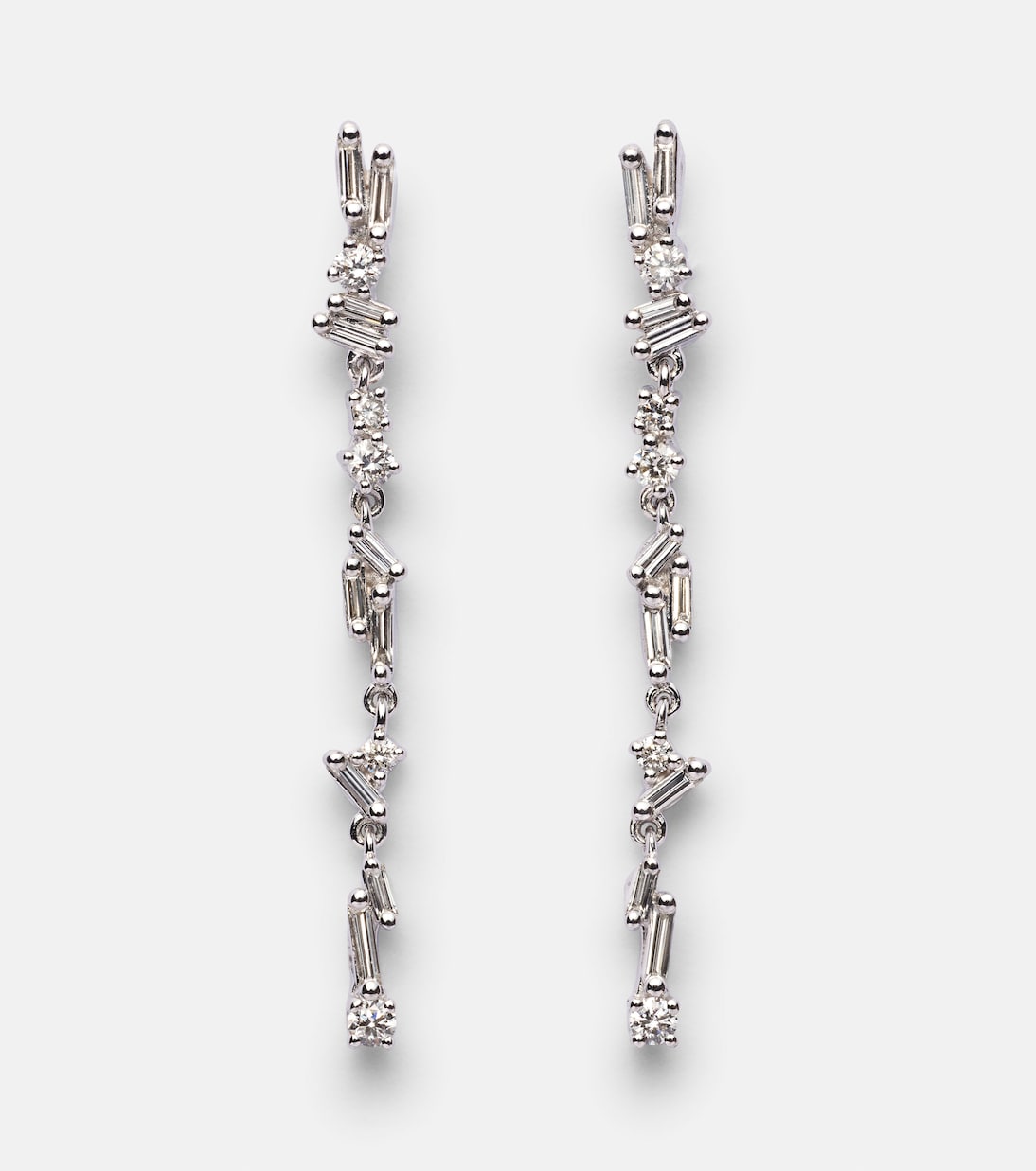 Boucles d’oreilles Classic en or blanc 18 ct et diamants | Suzanne Kalan