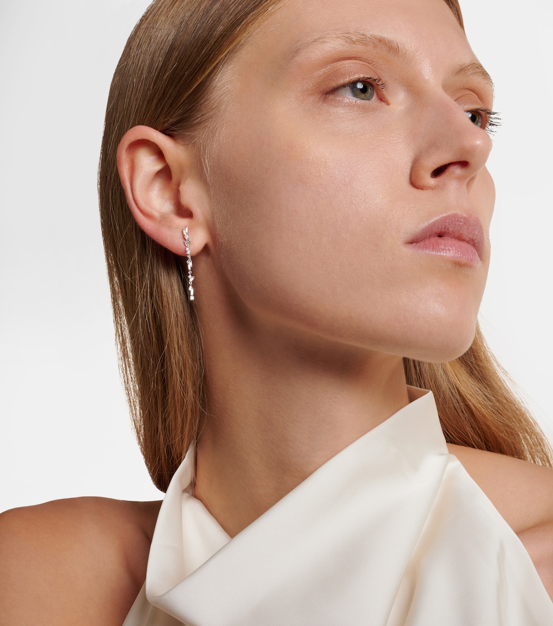 Boucles d’oreilles Classic en or blanc 18 ct et diamants | Suzanne Kalan
