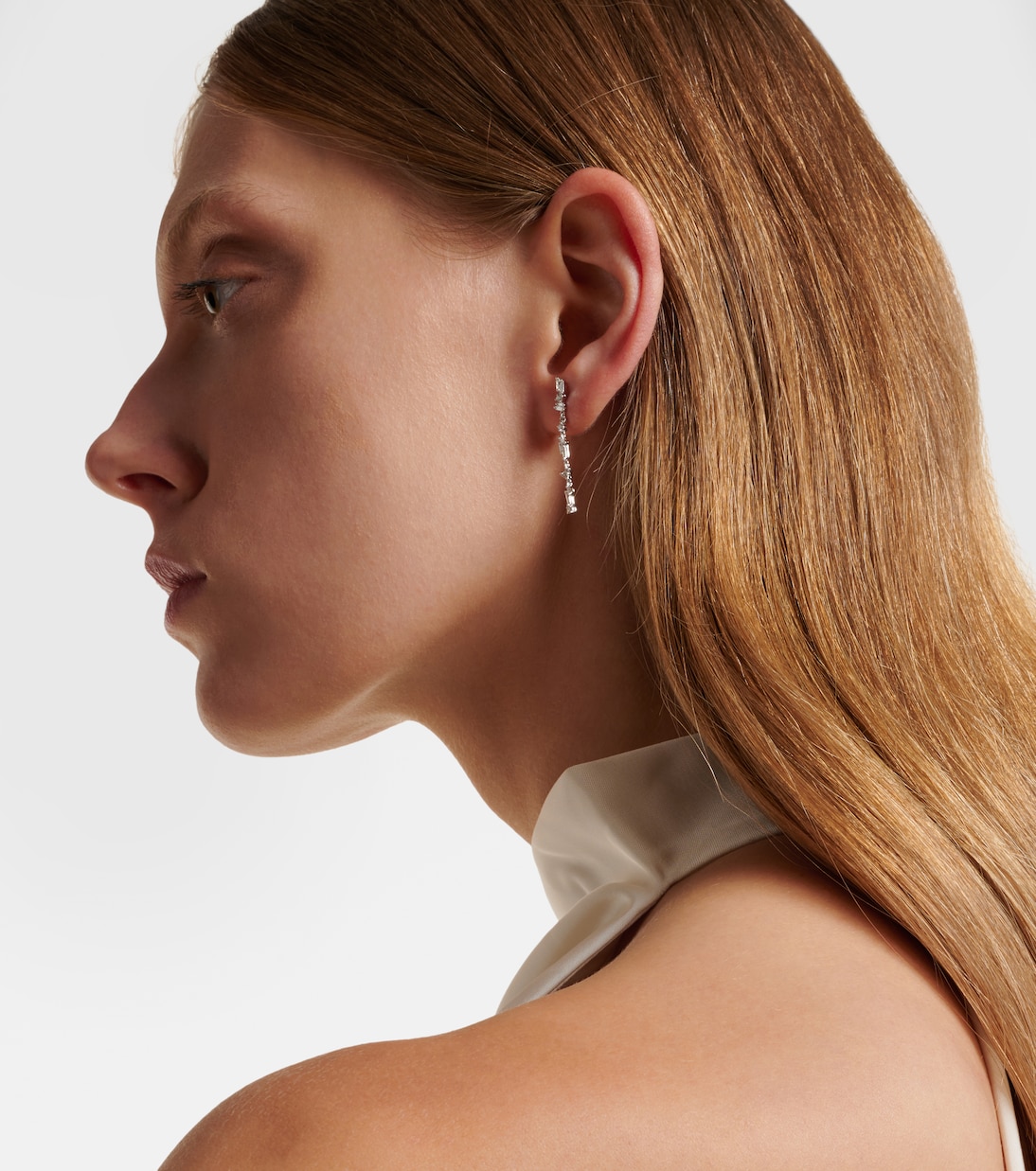 Boucles d’oreilles Classic en or blanc 18 ct et diamants | Suzanne Kalan