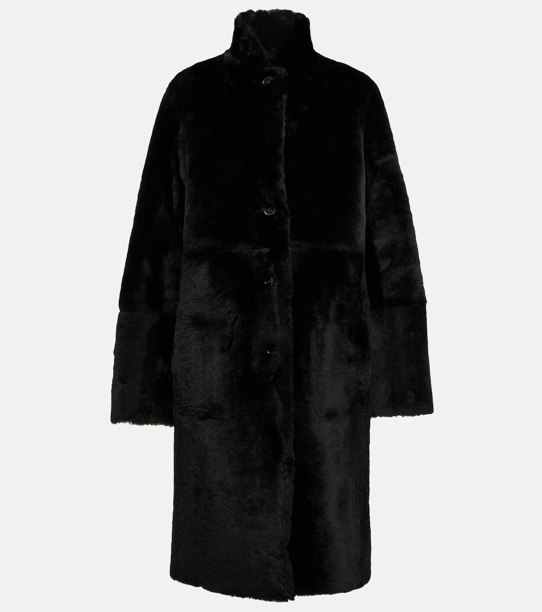 Manteau réversible Britany en cuir et shearling | Joseph