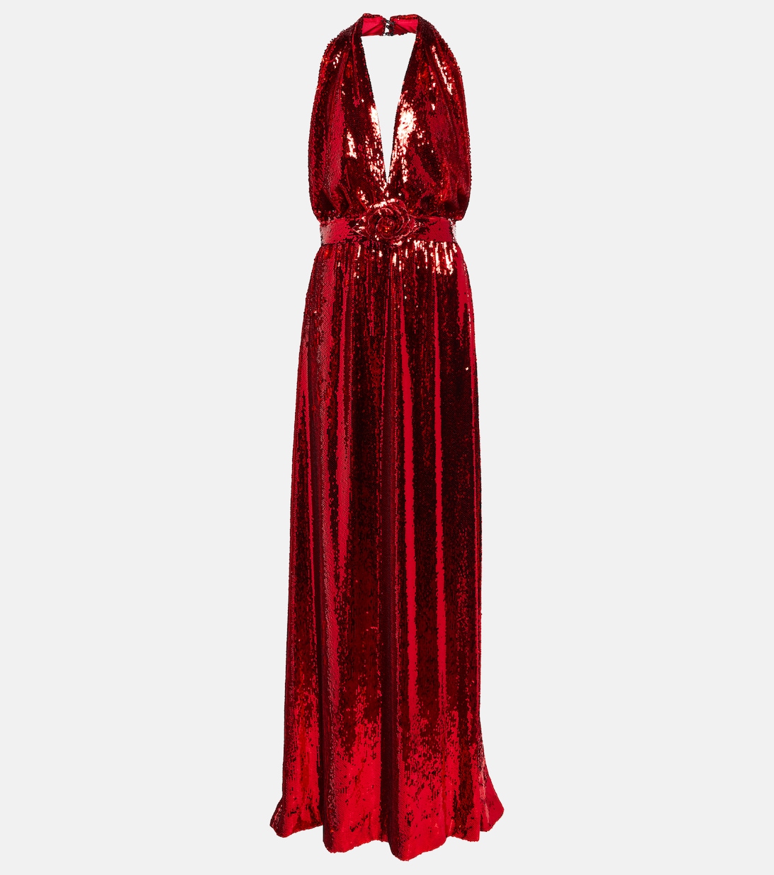 Halterneck sequined corsage gown | Rodarte