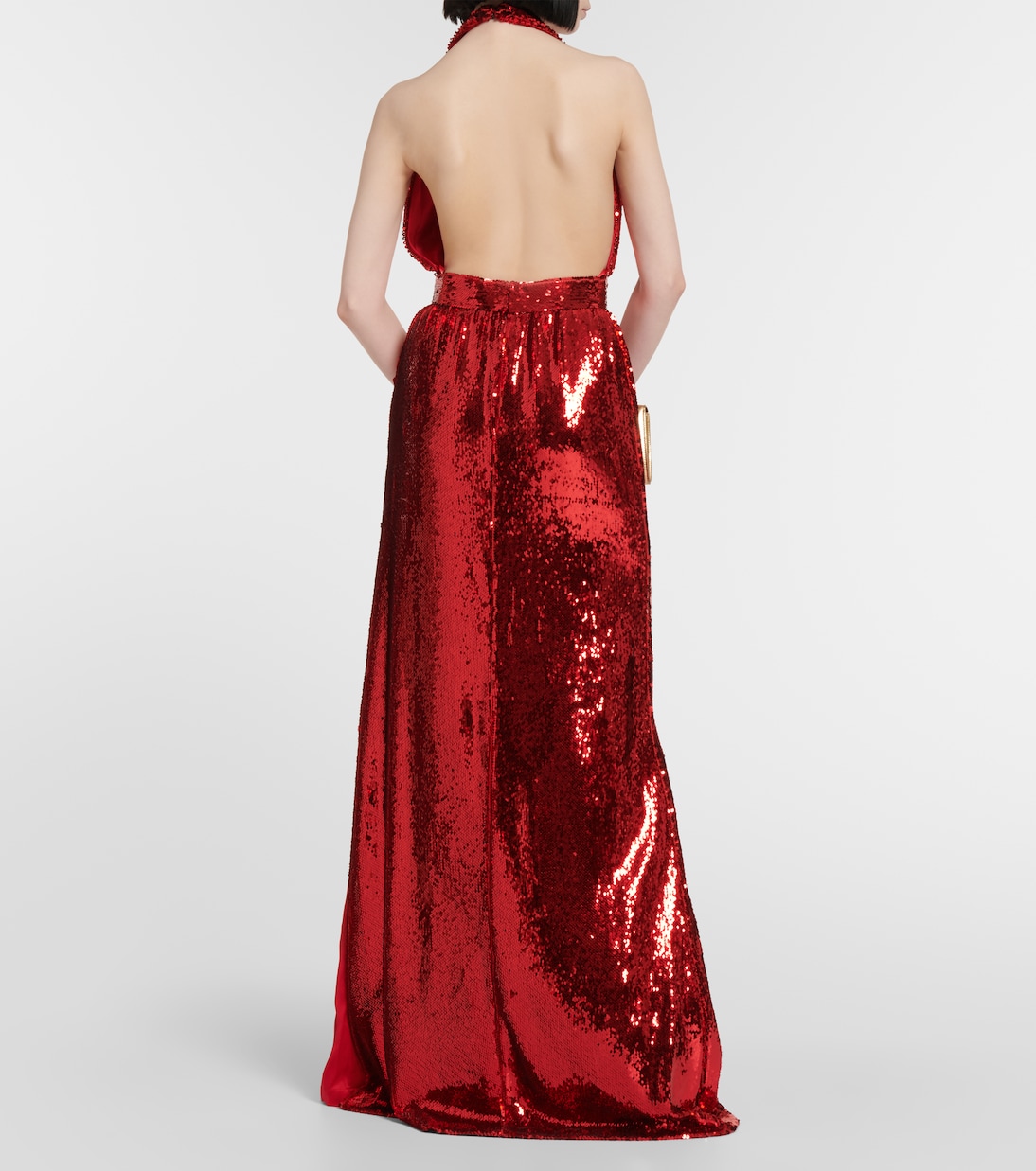 Halterneck sequined corsage gown | Rodarte
