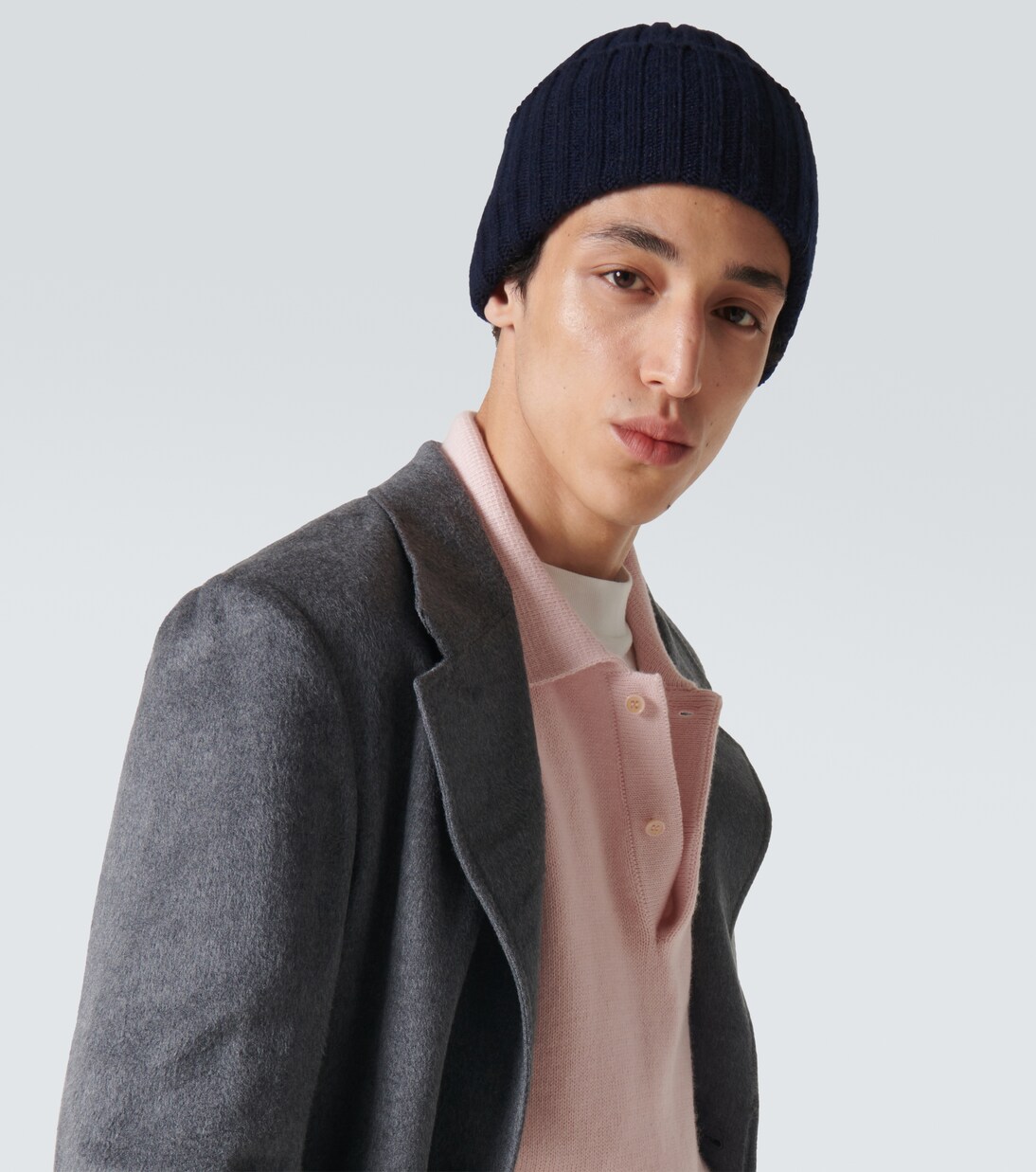 Gorro de cachemir acanalado | Thom Sweeney