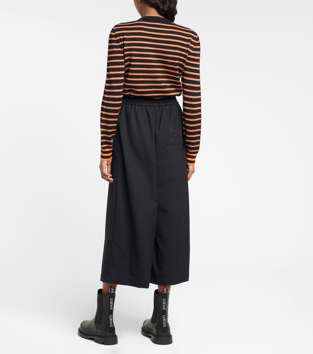 Embroidered wool culottes | Loewe