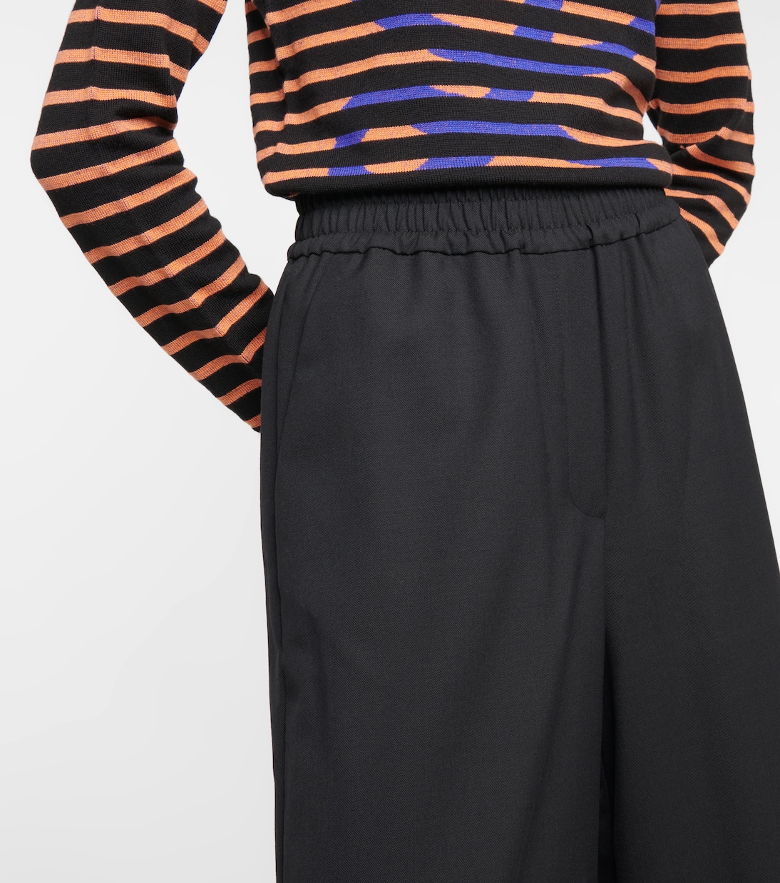 Embroidered wool culottes | Loewe