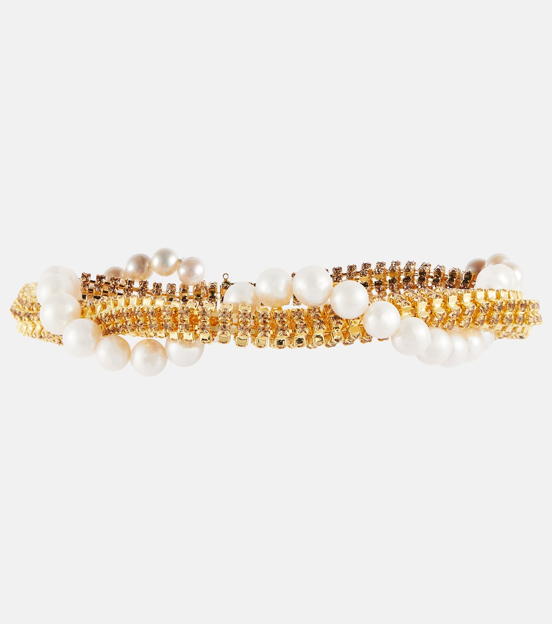 Collana con cristalli e perle bijoux | Magda Butrym