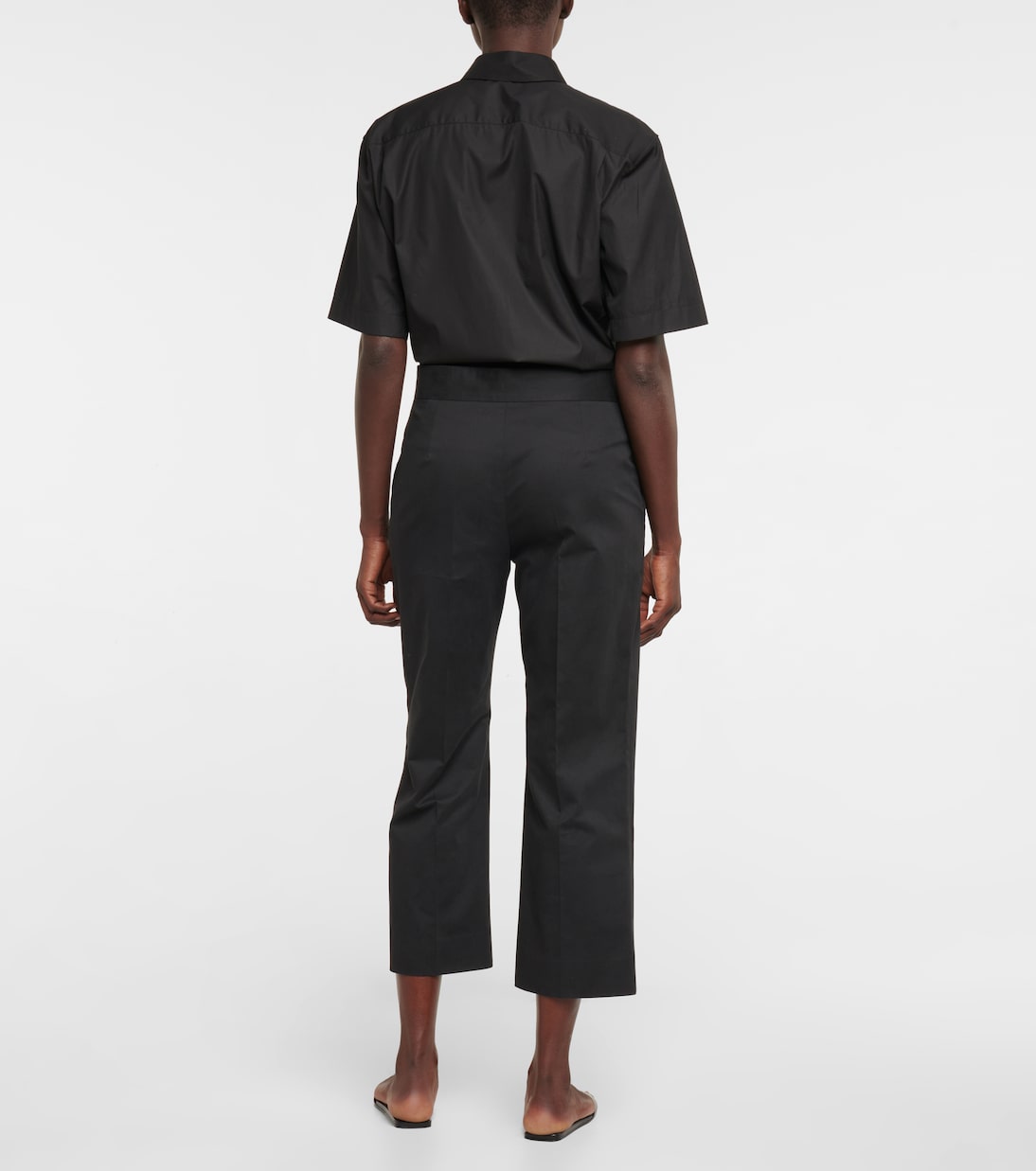 Bapri cotton-blend cropped pants | The Row