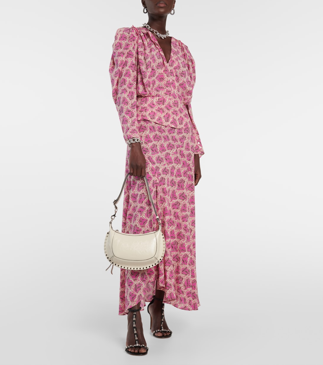 Borsa a spalla Oksan Moon Small in pelle | Isabel Marant