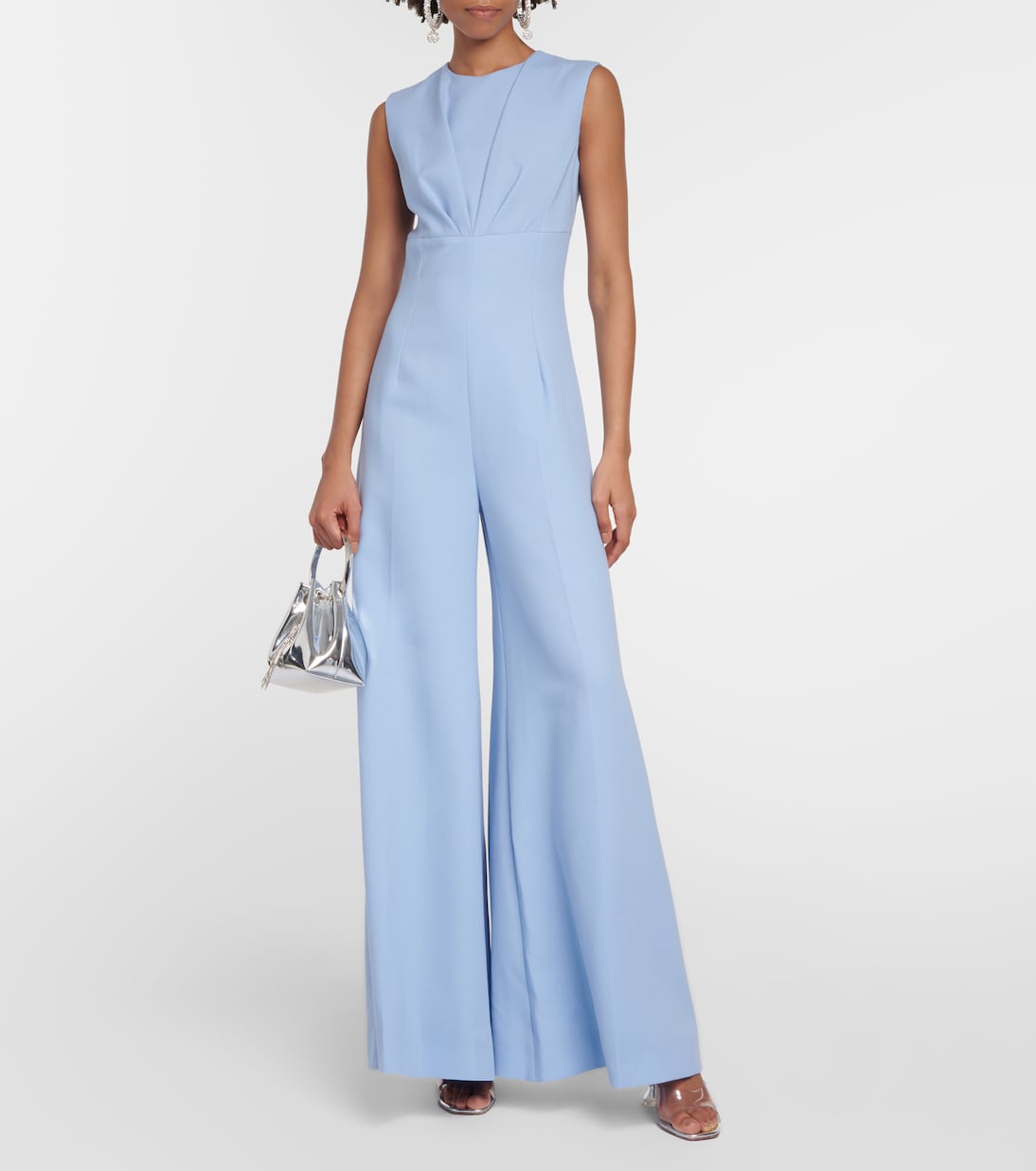 Mono flared Whitney de crepé de lana | Emilia Wickstead