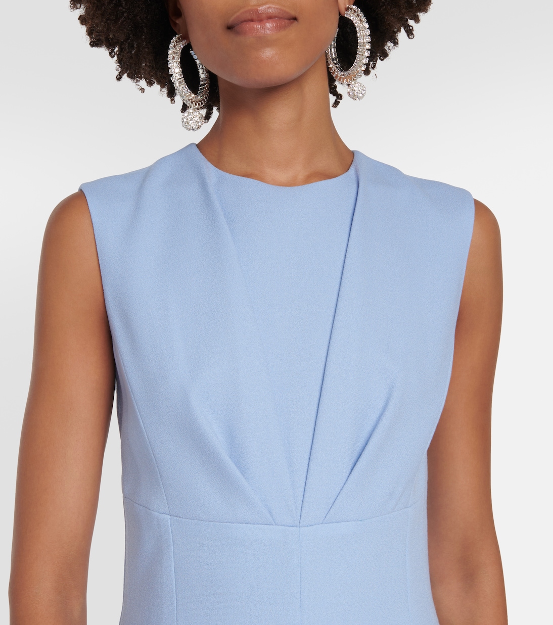 Mono flared Whitney de crepé de lana | Emilia Wickstead