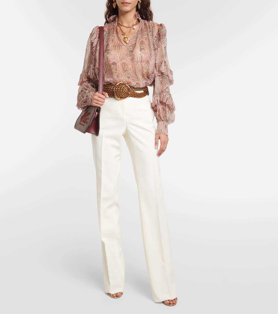 Pantalones rectos de lana | Etro