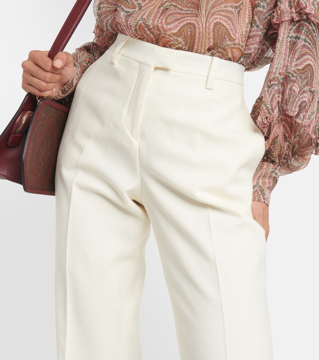 Pantalones rectos de lana | Etro