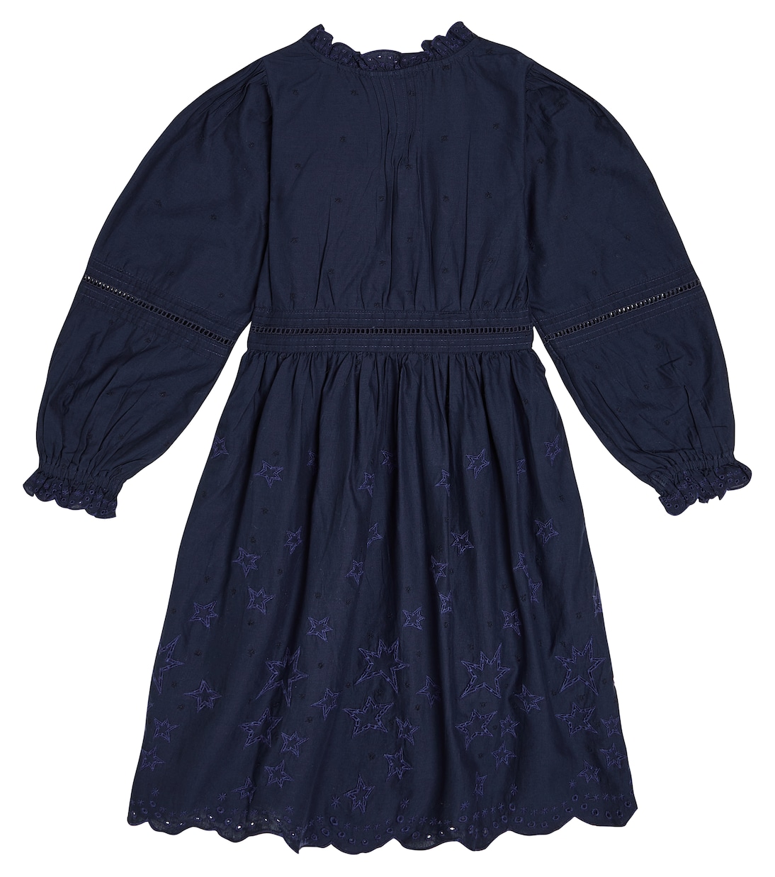 Embroidered cotton dress in blue Scotch Soda Kids Mytheresa