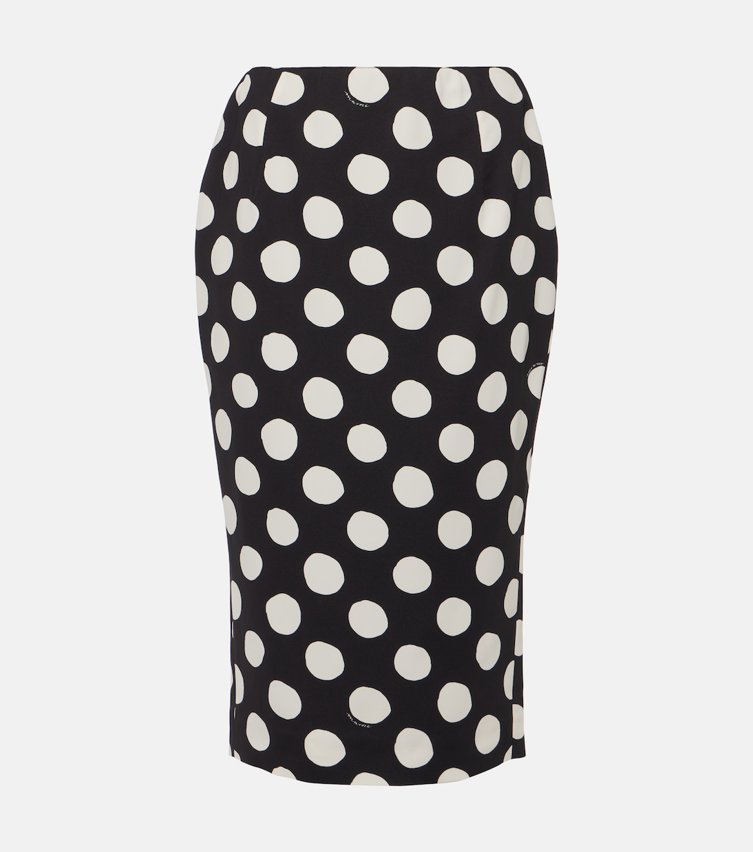 Falda midi de cady con lunares | Marni