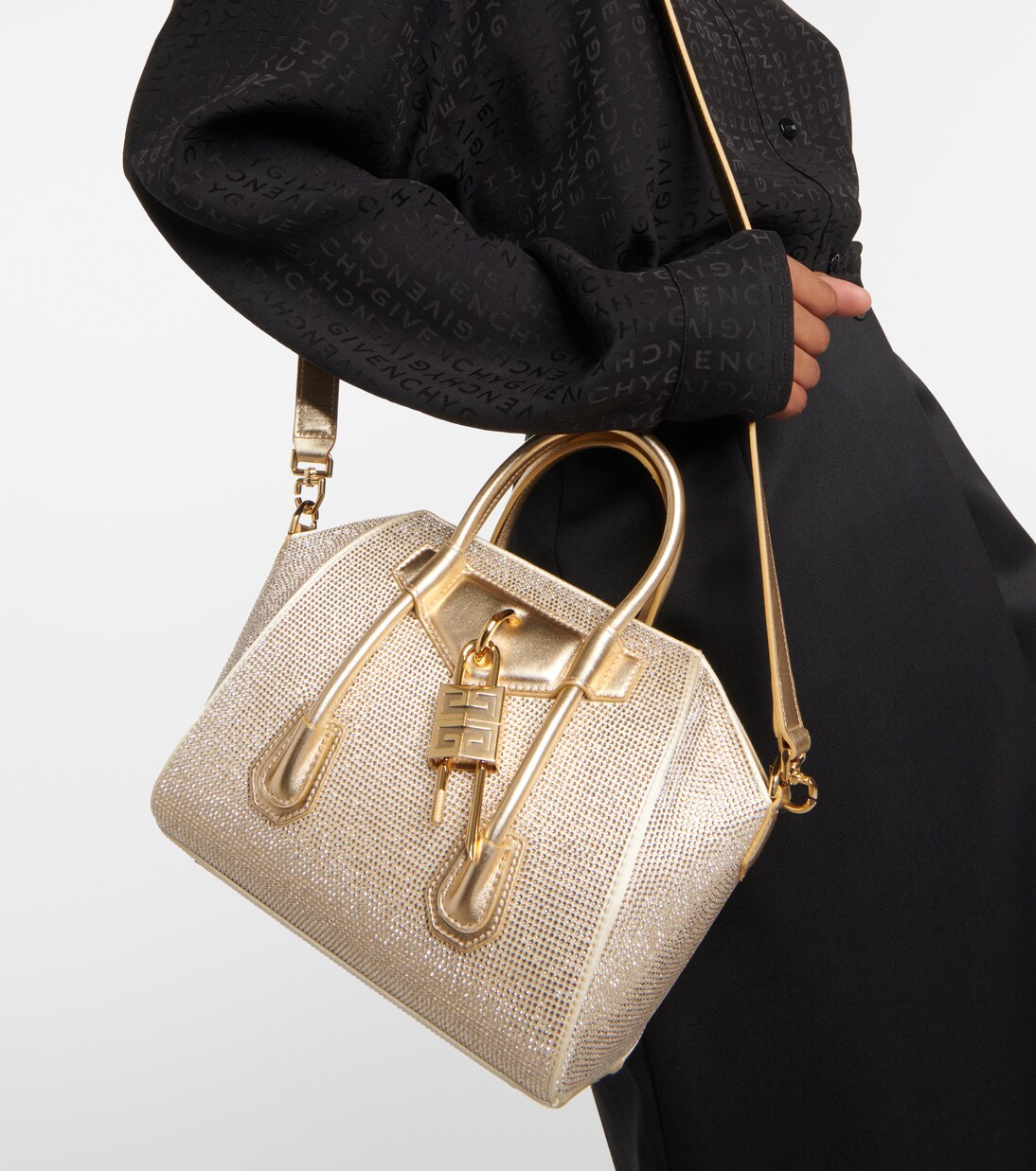 Antigona Lock Mini embellished tote bag | Givenchy