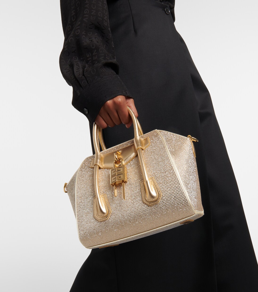 Antigona Lock Mini embellished tote bag | Givenchy