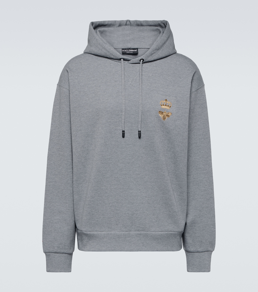 Felpa in jersey con cappuccio e ricamo | Dolce&Gabbana