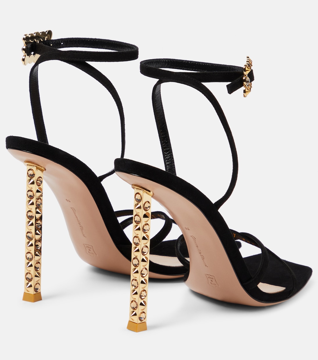 Verzierte Sandalen Wonder aus Veloursleder | Gianvito Rossi