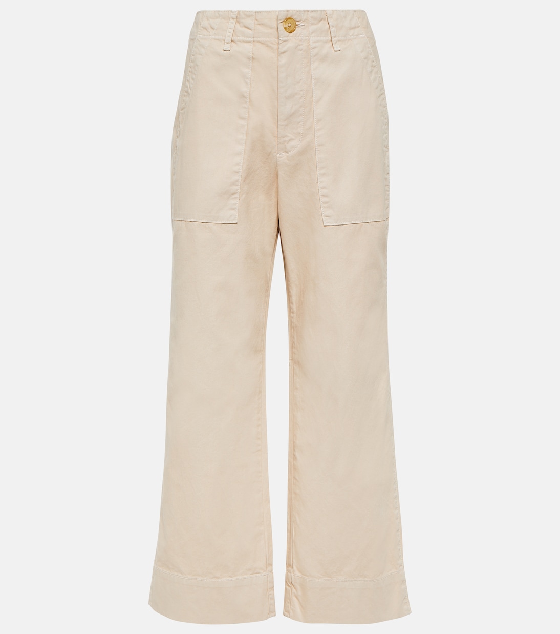 Pantaloni cropped a gamba larga Mya in cotone | Velvet