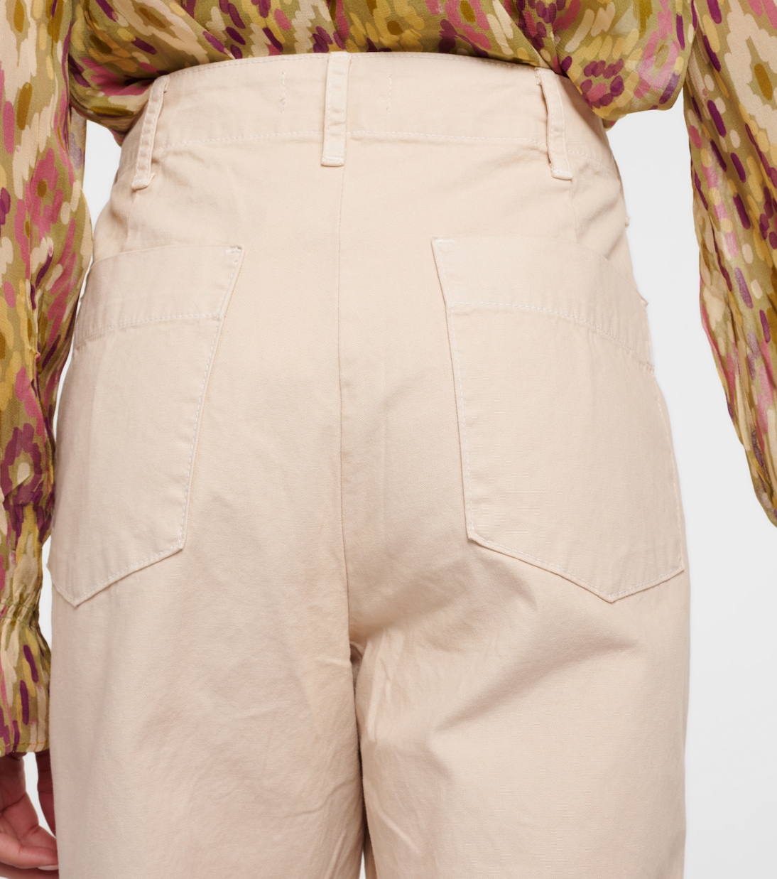 Pantaloni cropped a gamba larga Mya in cotone | Velvet