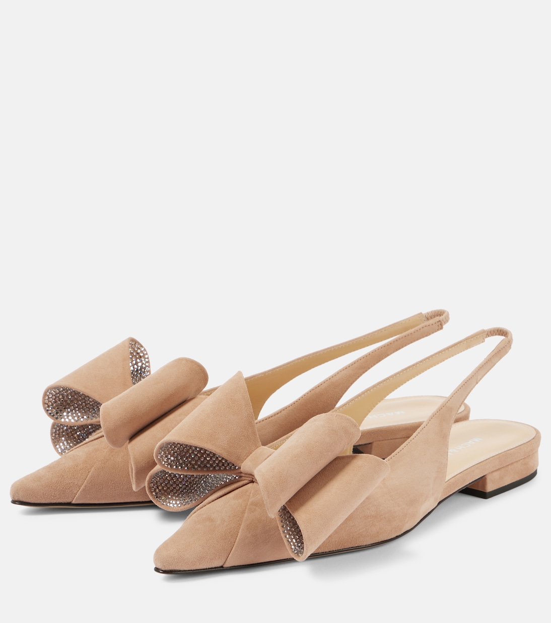 Le Cadeau suede slingback flats | Mach & Mach