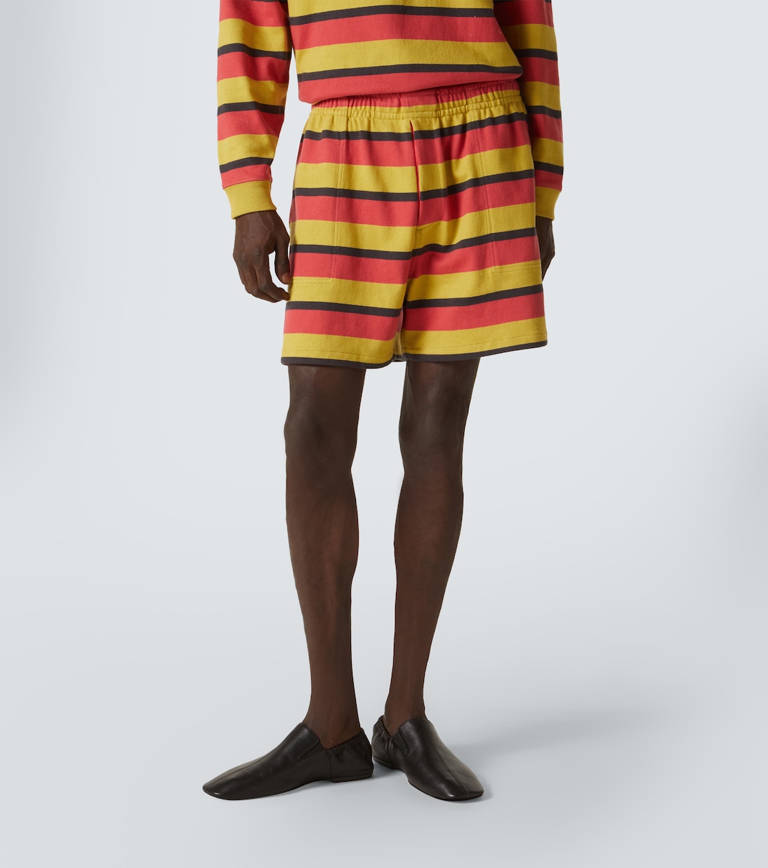 Rec striped cotton jersey shorts | Bode