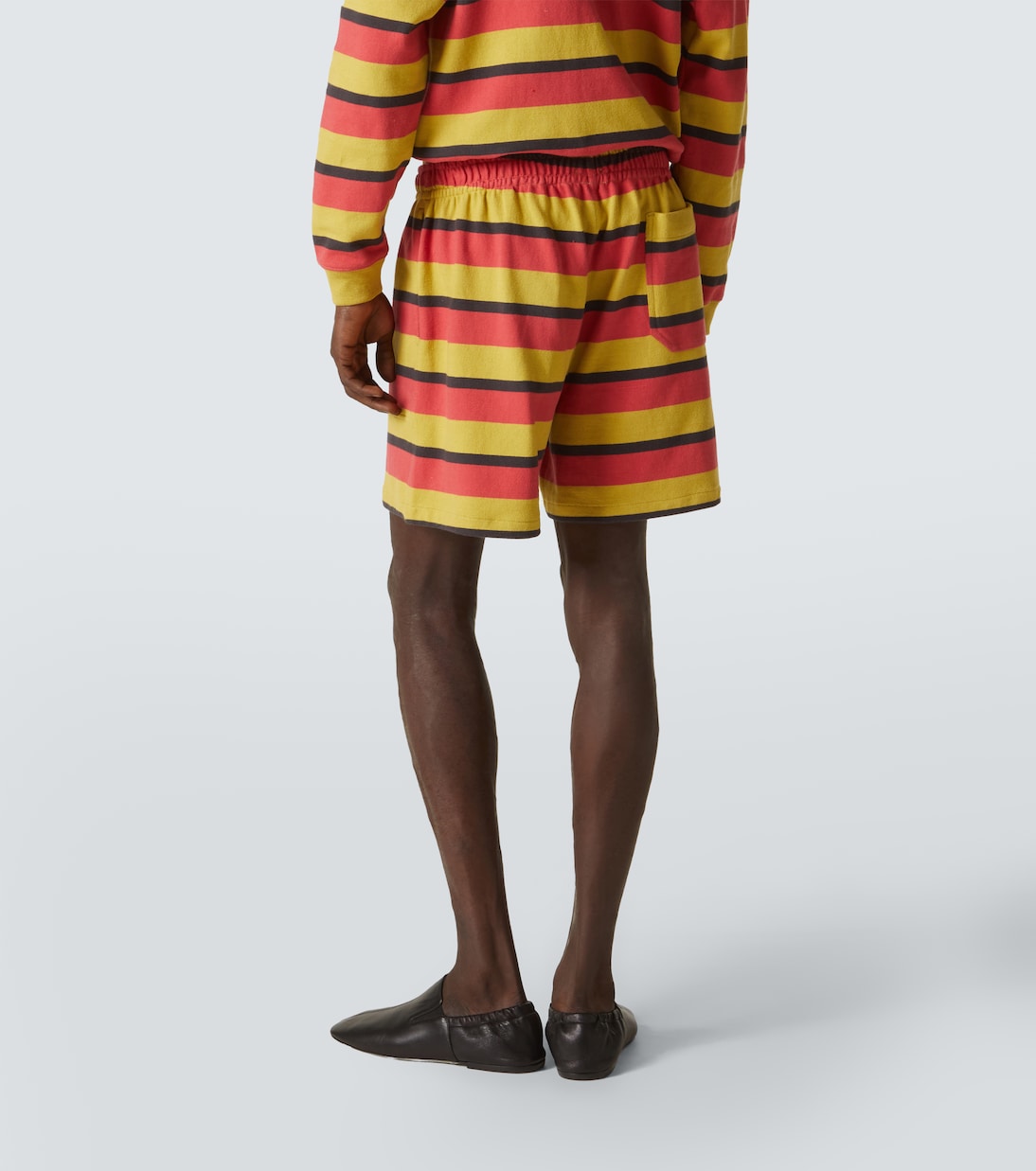 Rec striped cotton jersey shorts | Bode