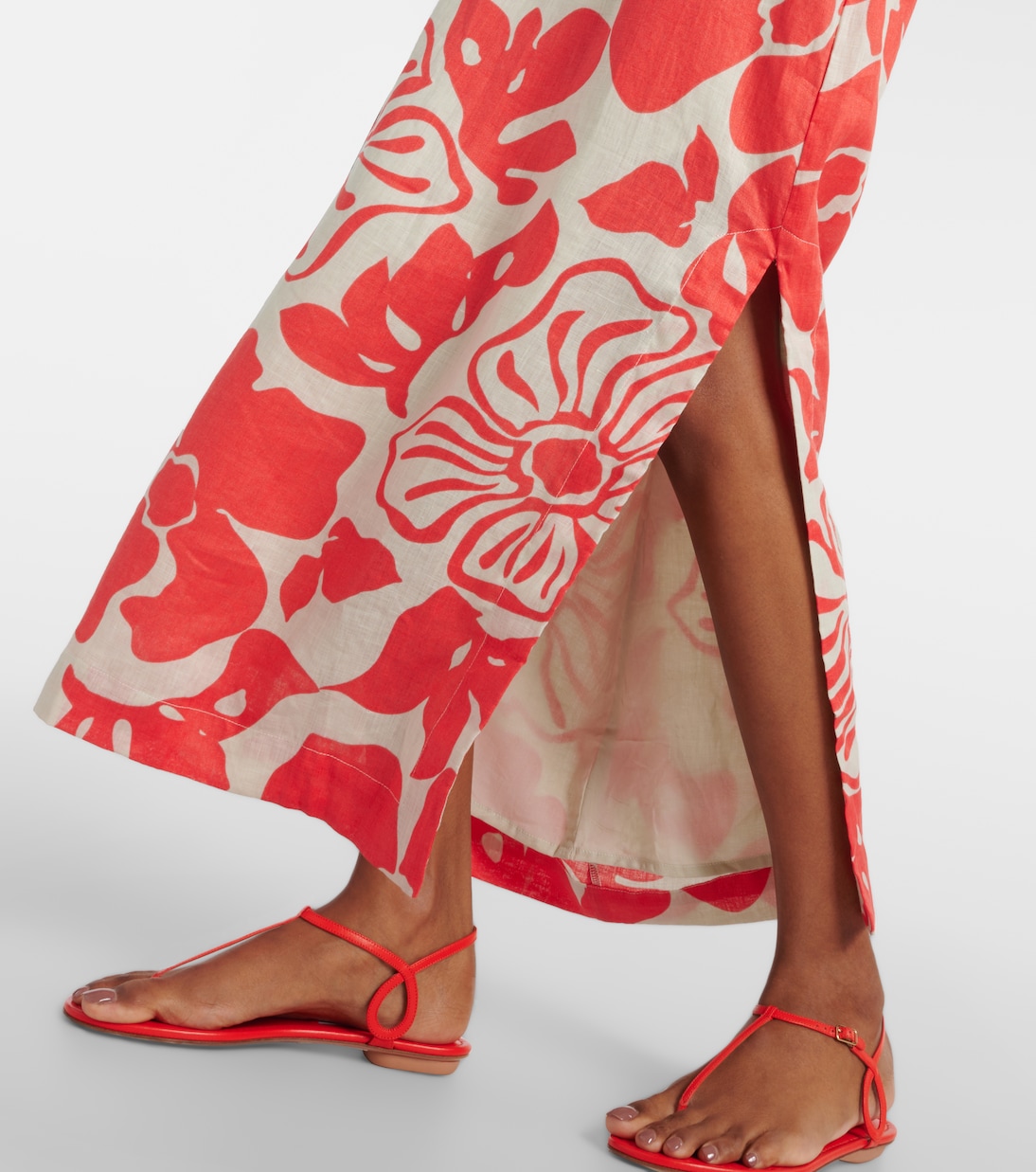 Tortugas floral linen maxi dress | Faithfull