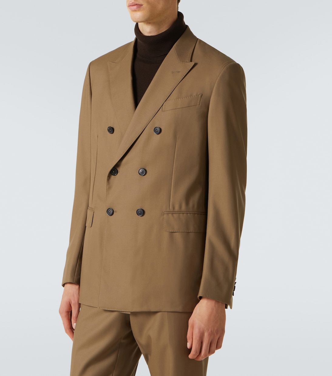 Abito doppiopetto in twill di lana | Zegna